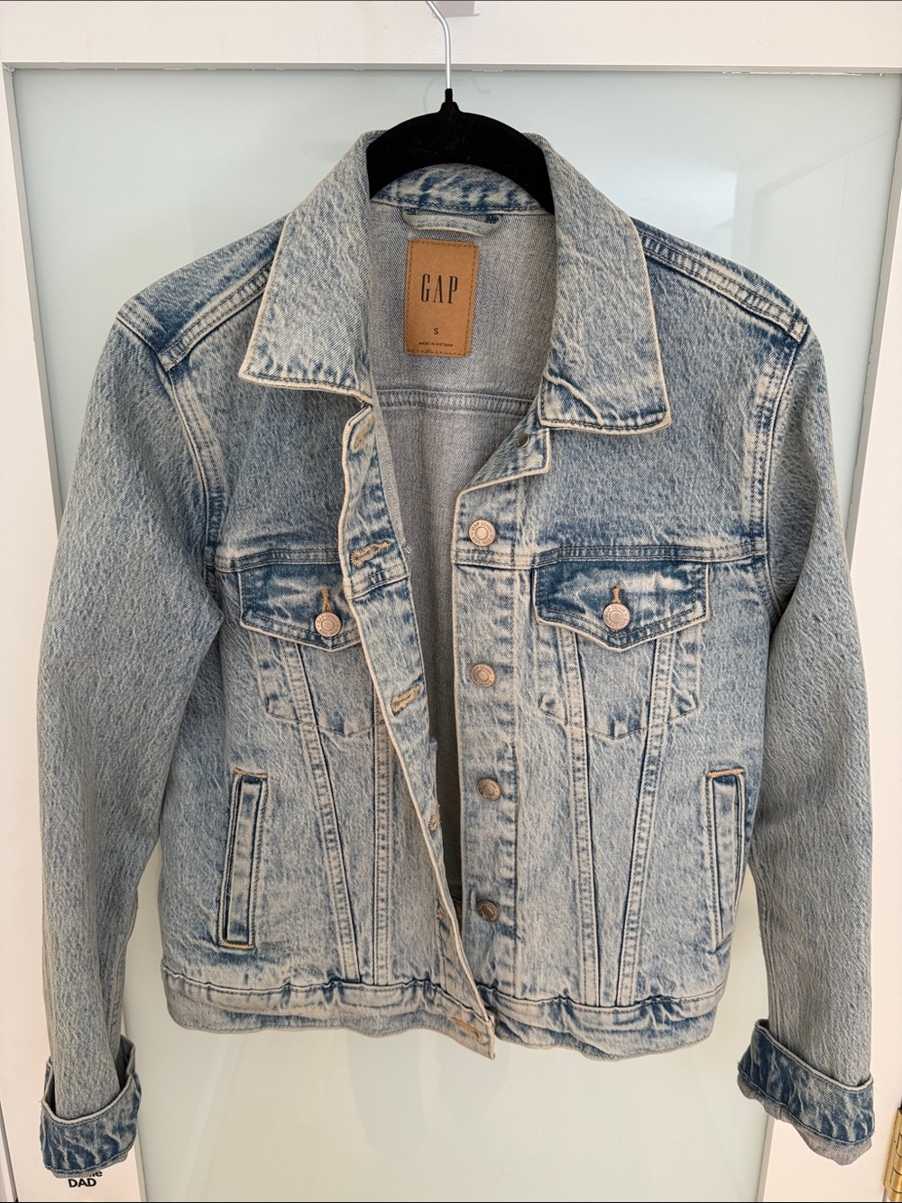 GAP Faded Light Blue Denim Trucker Jacket